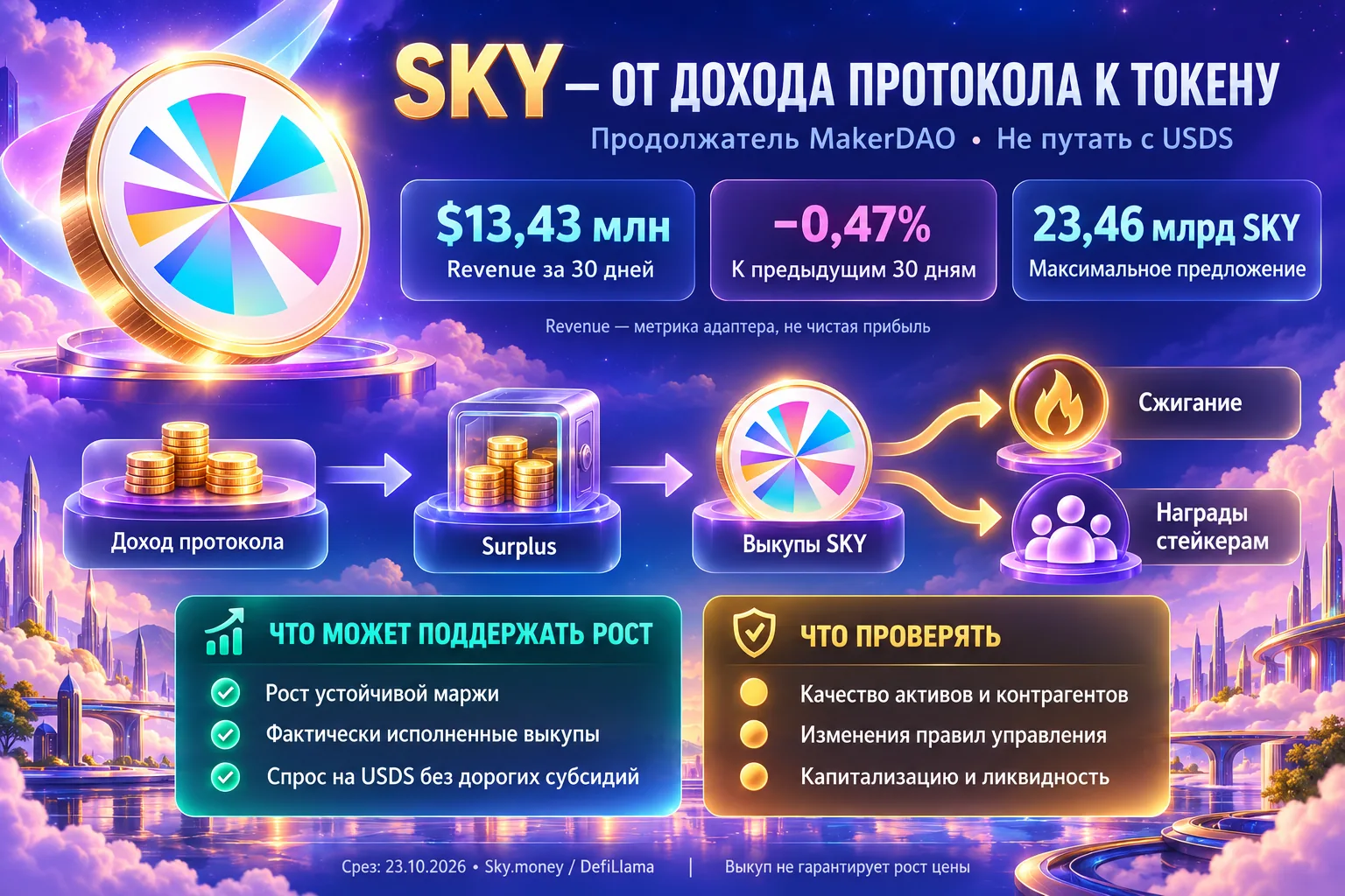 Схема денежного потока и выкупов SKY