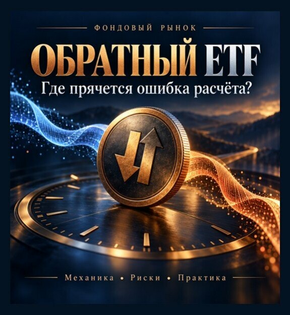 Обложка опубликованного урока «Обратный ETF. Где прячется ошибка расчёта?»