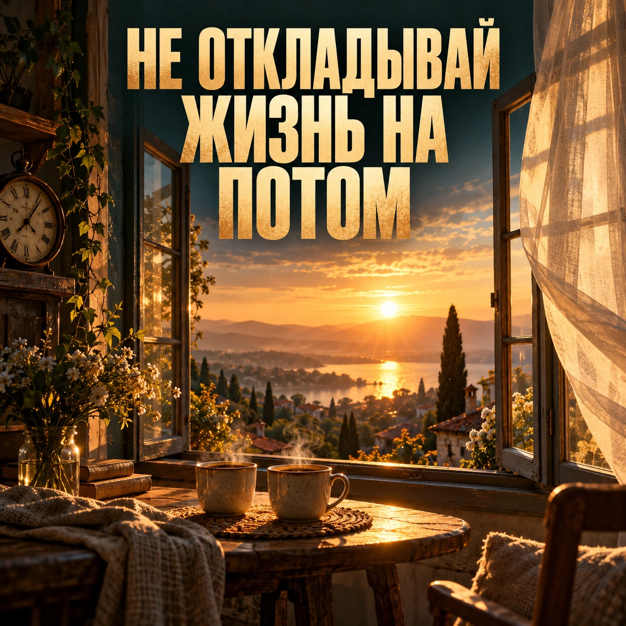 Обложка песни «Не откладывай жизнь на потом»
